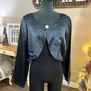 April Cornell • Black Long Sleeve Cover Up